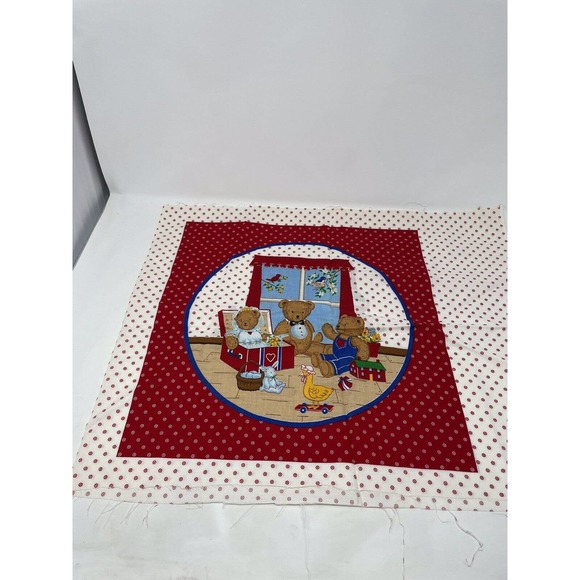 The VIP V.I.P. Teddy Bear Cut Sew Stuff Craft Pillows Cranston Print Works - Picture 3 of 9